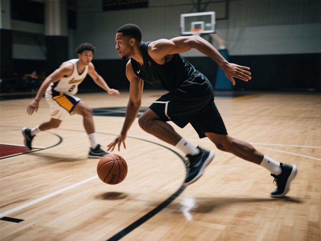 亚历山大突破急停妙传 篮下抛投稳稳命中 提升速度与控球稳定性:急停往往发生在高速
